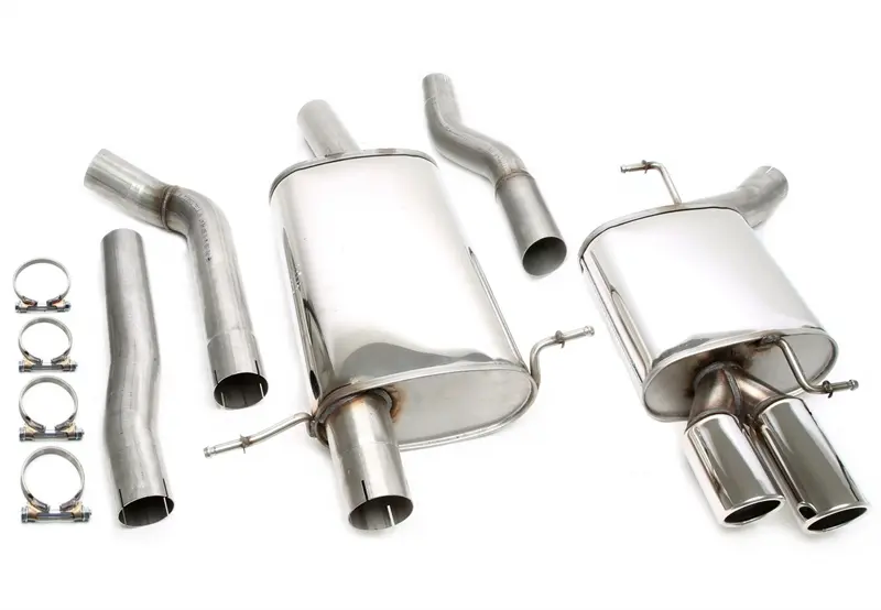TA Technix Edelstahlanlage 2x80mm passend für Audi A4 Limousine, -​Avant, -​Allroad, A5 Coupe, - Sportback, Typ B8