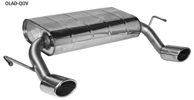 Bastuck Sportauspuff für Opel Adam 2x 1x105x75mm, oval