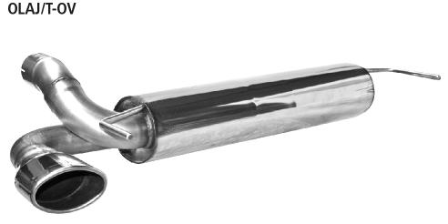 Bastuck Sportauspuff für Opel Astra J 161 für Fzg. mit original 2 Schalldämpfern 120x80mm, oval Bastuck Sportauspuff für Opel Astra J 161 kaufen