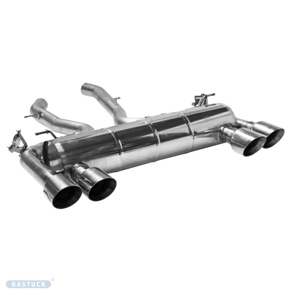 Bastuck Sportauspuff für BMW M2 Typ F87 2x 2x100mm 30° schräg geschnitten, Race-Look