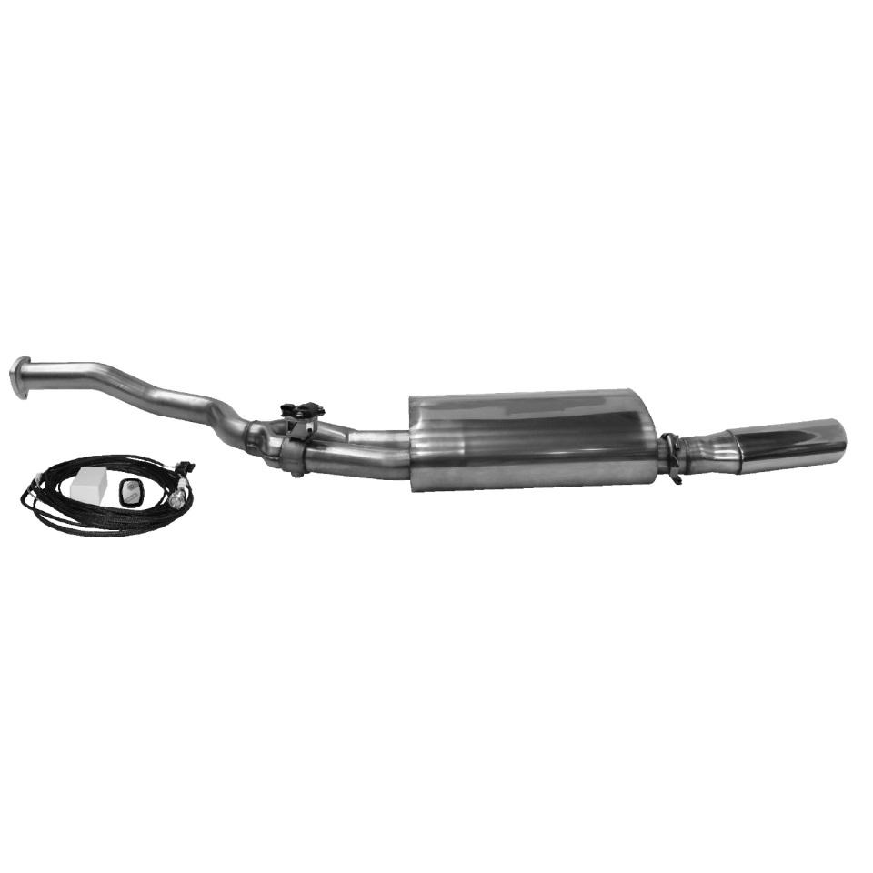 Bastuck Sportauspuff für Porsche 944 mit Klappensteuerung 120x80mm, oval