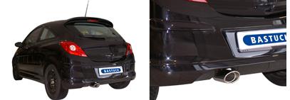 Bastuck Sportauspuff Opel Corsa D 120x80mm oval Bild