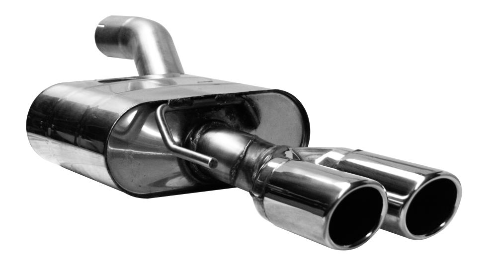 Bastuck Sportauspuff für Opel Astra J Sports Tourer 2x76mm, mit Lippe 20° schräg geschnitten 