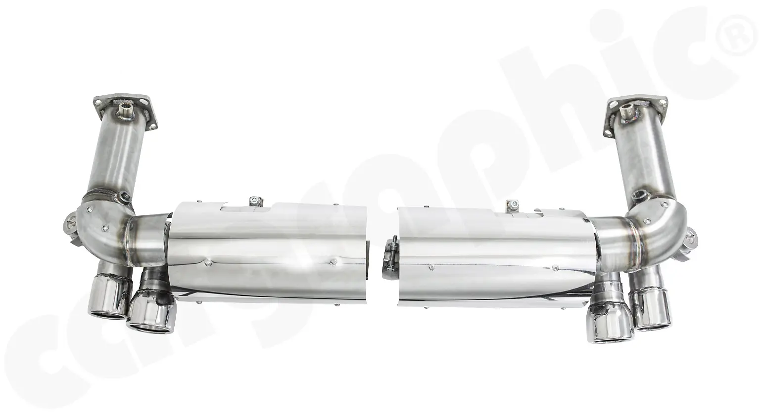 CARGRAPHIC Sportabgasanlage für Porsche 996 Turbo 