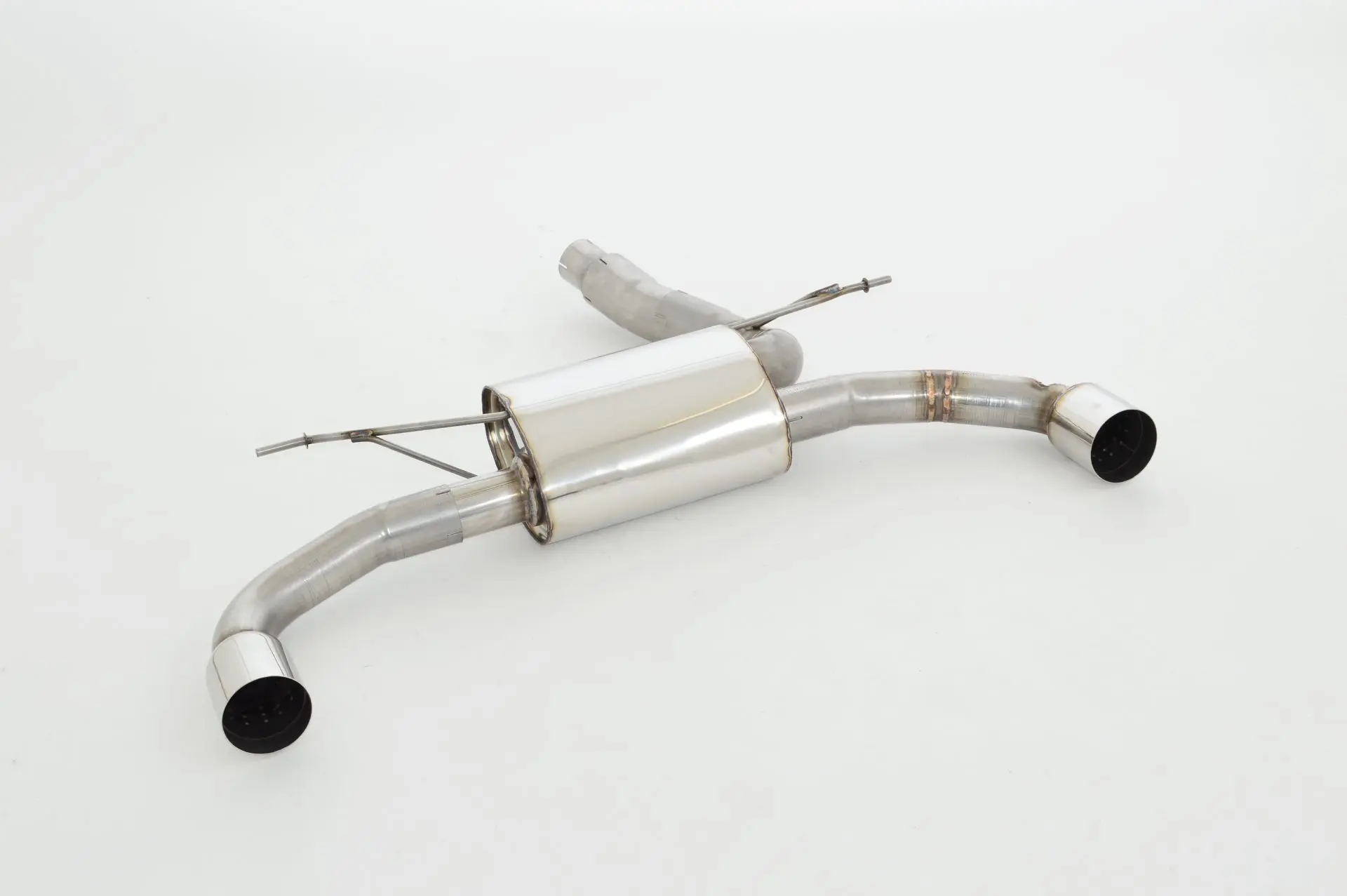 Friedrich Motorsport 76mm Duplex-Sportendschalldämpfer Edelstahl 