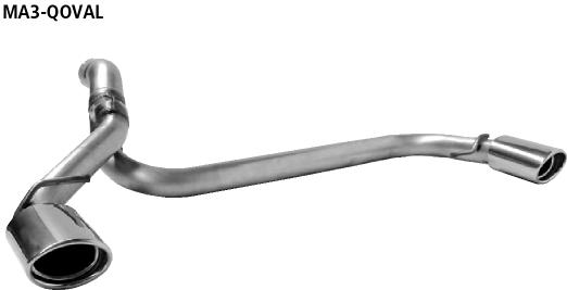 Bastuck Sportauspuff Mazda 3 BK14 2x110x70mm oval Foto