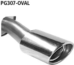 Bastuck Sportauspuff für Peugeot 307 120x80mm, oval