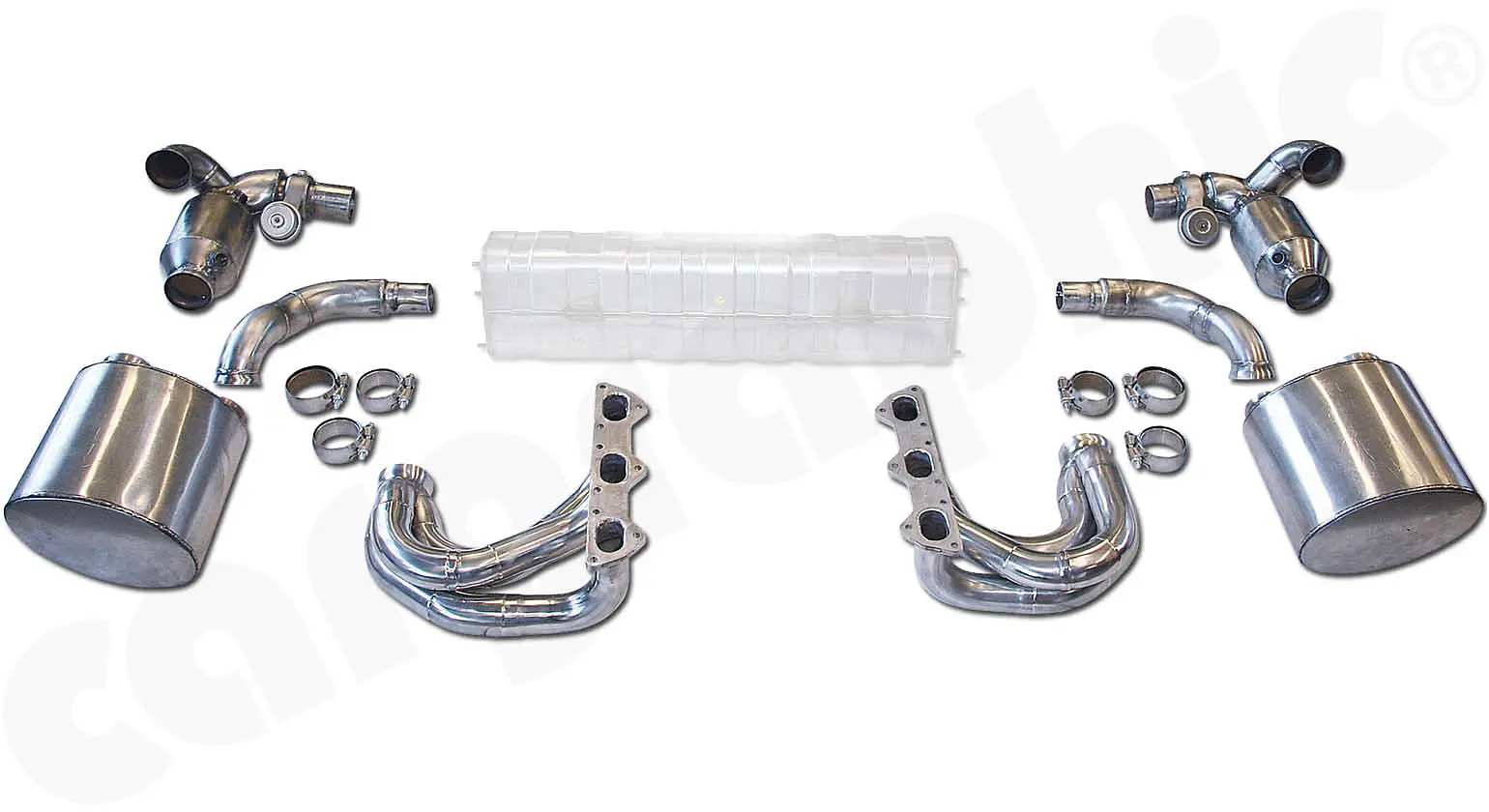CARGRAPHIC Sportabgassystem Kit 3 für Porsche 997 GT3 
