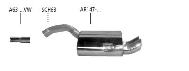 Bastuck Sportauspuff Alfa Romeo 147 Typ 937 