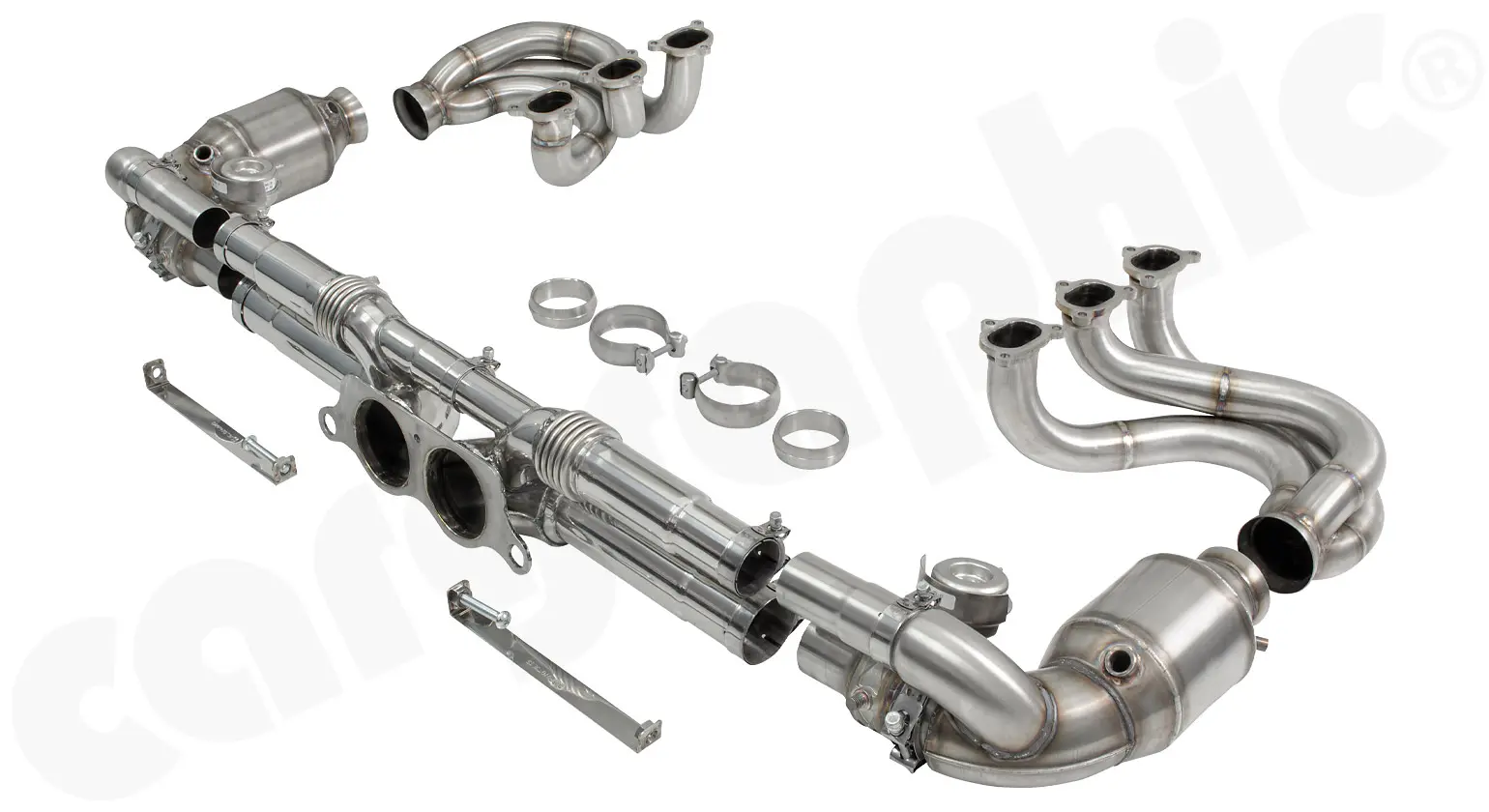 CARGRAPHIC Sportabgassystem für Porsche 997.2 GT3 Bild