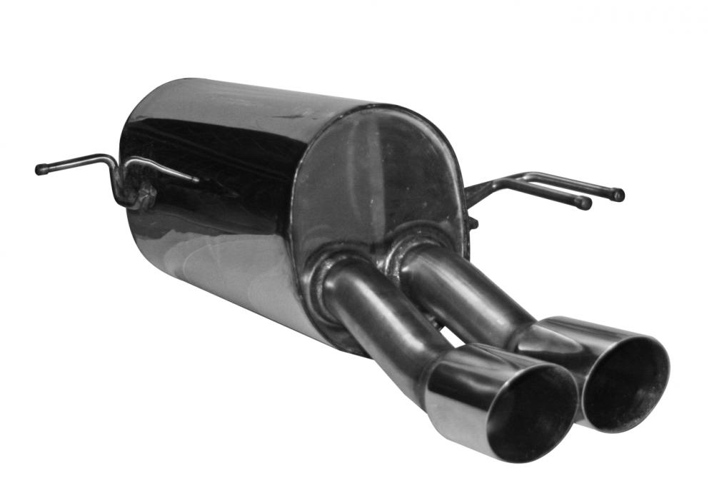 Bastuck Sportauspuff für Kia Rio III Typ UB Facelift 2x76mm, 20° schräg geschnitten