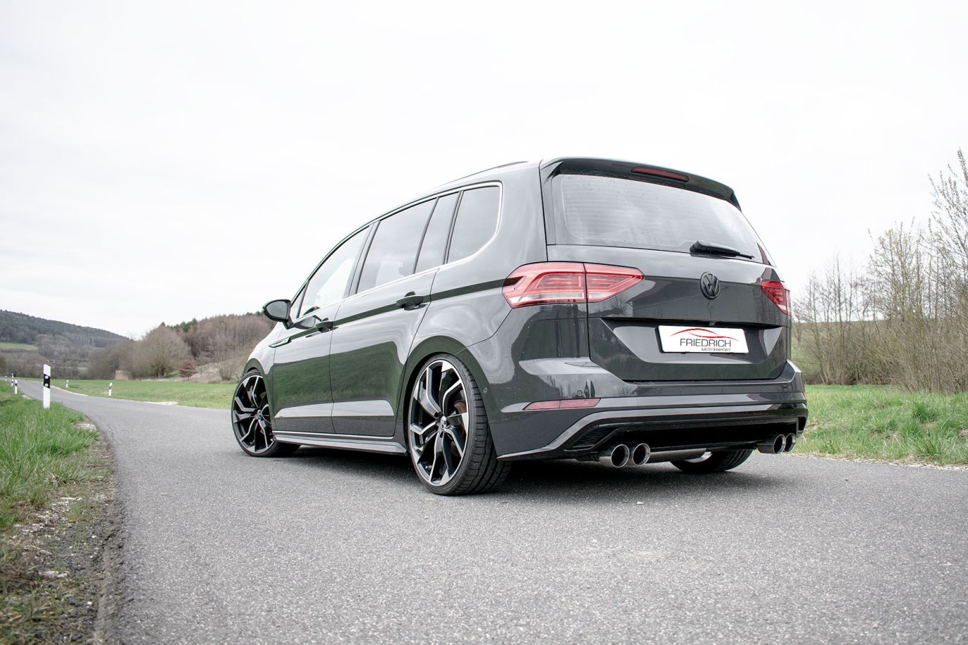 Friedrich Motorsport Duplex Sportendschalldämpfer VW Touran 5T 