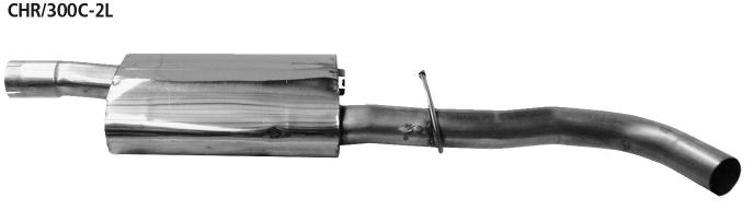 Bastuck Vorschalldämpfer für Chrysler 300 C (Limousine) links  Bastuck Vorschalldämpfer für Chrysler 300 C kaufen