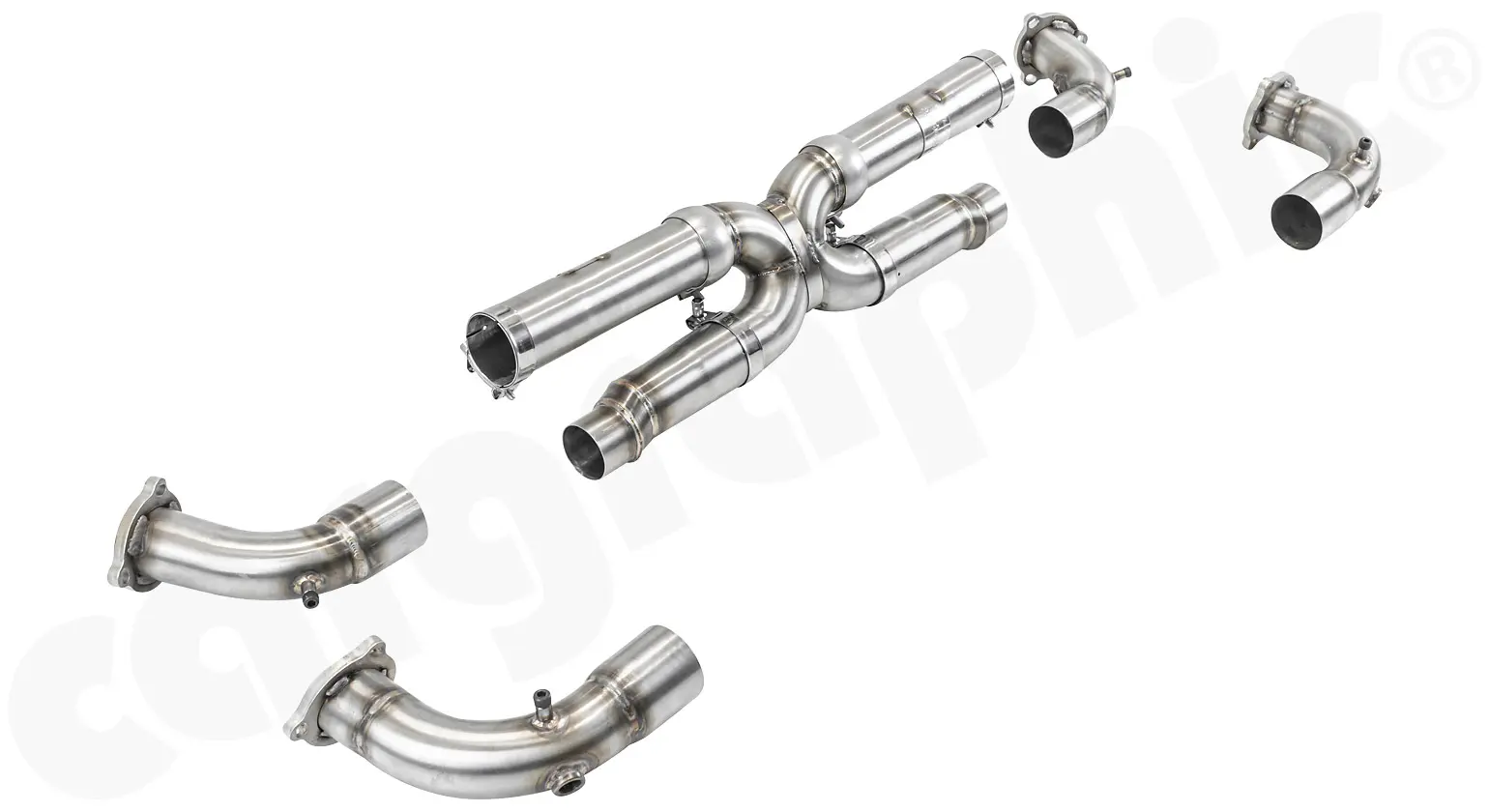 CARGRAPHIC X-Pipe für Porsche 997.1 Carrera 