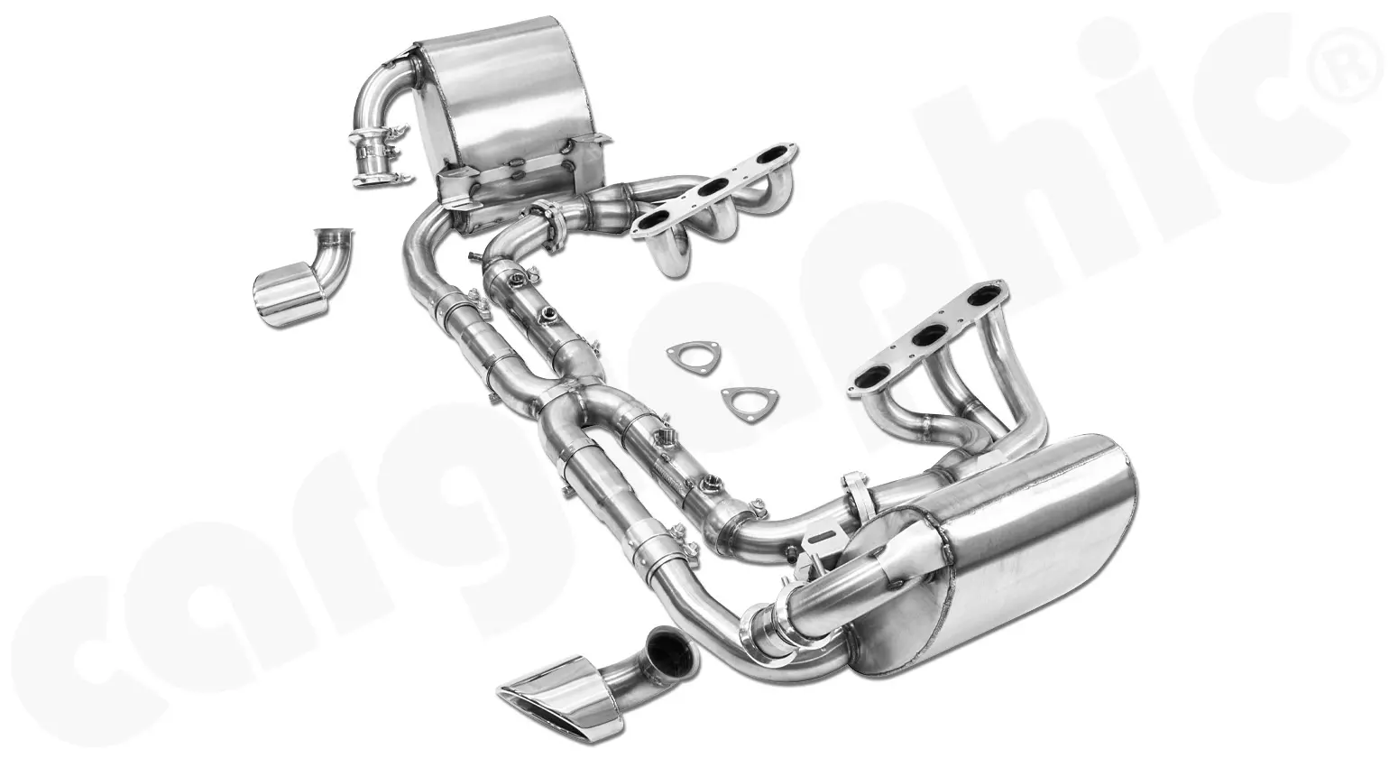 CARGRAPHIC Sportabgasanlage für Porsche 996 3.4l Bild
