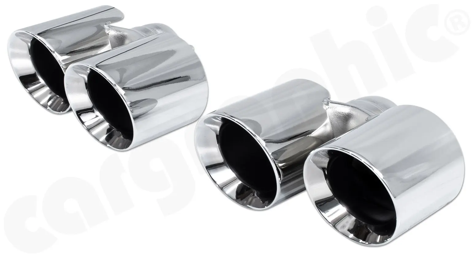 CARGRAPHIC Sport Endrohre für Porsche 997 Carrera Bild