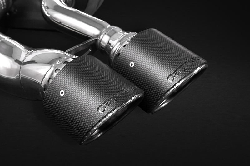 Capristo Komplettanlage ECE für BMW X5M F85 und BMW X6M F86 inkl. Klappensteuerung und Carbonendrohren Capristo Komplettanlage für BMW X5M F85 & X6M F86 Bild