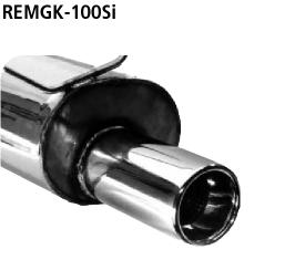 Bastuck Sportauspuff für Renault Mégane I Typ BA 1x100mm, gerade