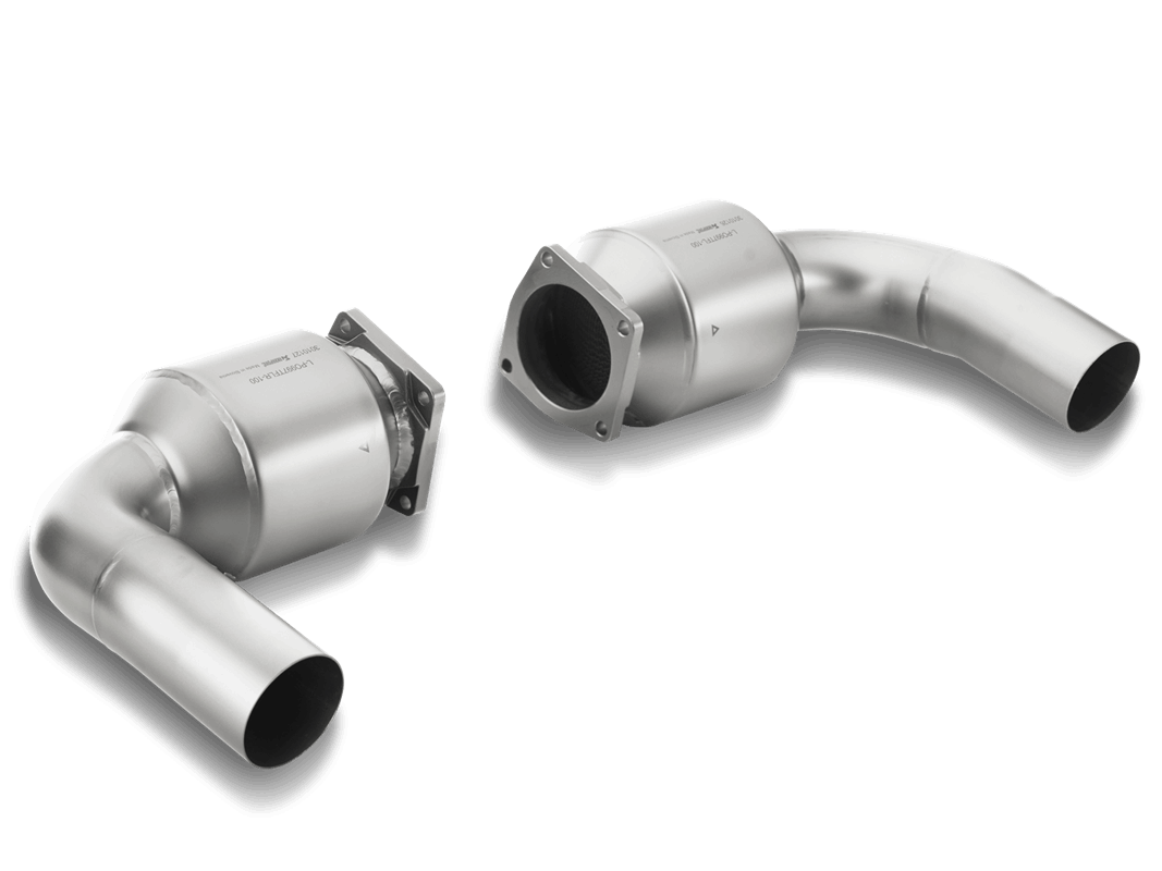 Akrapovic Link pipe set (100 cpsi Kat) für Porsche 997 Turbo