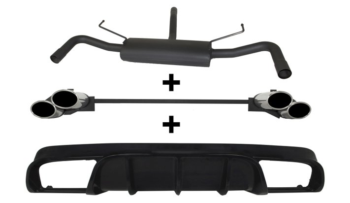 ULTER SPORT Sportauspuff inkl. Heckansatz für ALFA ROMEO Giulietta (2010-2016) HATCHBACK 5D