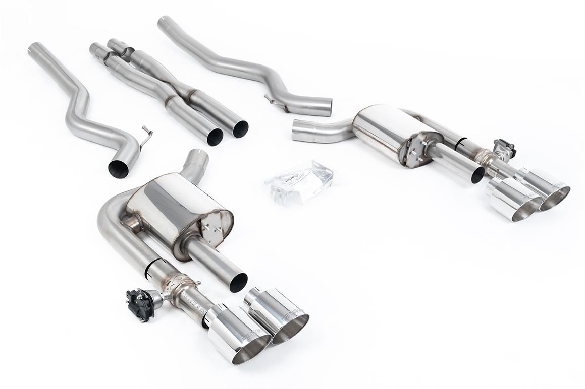 Milltek Komplettanlage (non-resonated) X-Pipe für Ford Mustang MK7 5.0 Dark Horse