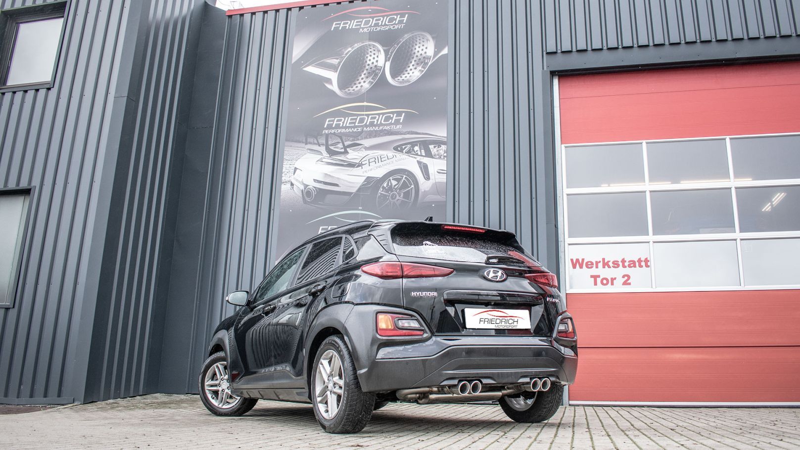 Friedrich Motorsport Duplex-Sportendschalldämpfer Hyundai KONA (OS) Frontantrieb