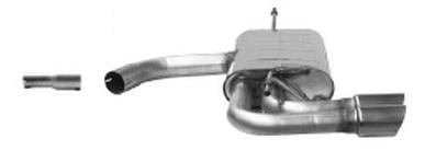 Bastuck Sportauspuff für Audi A3 Typ 8V 2x76mm, 20° schräg geschnitten