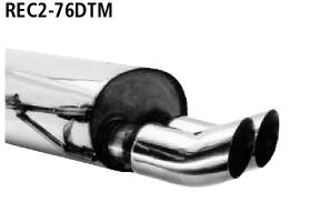 Bastuck Sportauspuff für Renault Clio II Typ B 2x76mm, DTM-Style