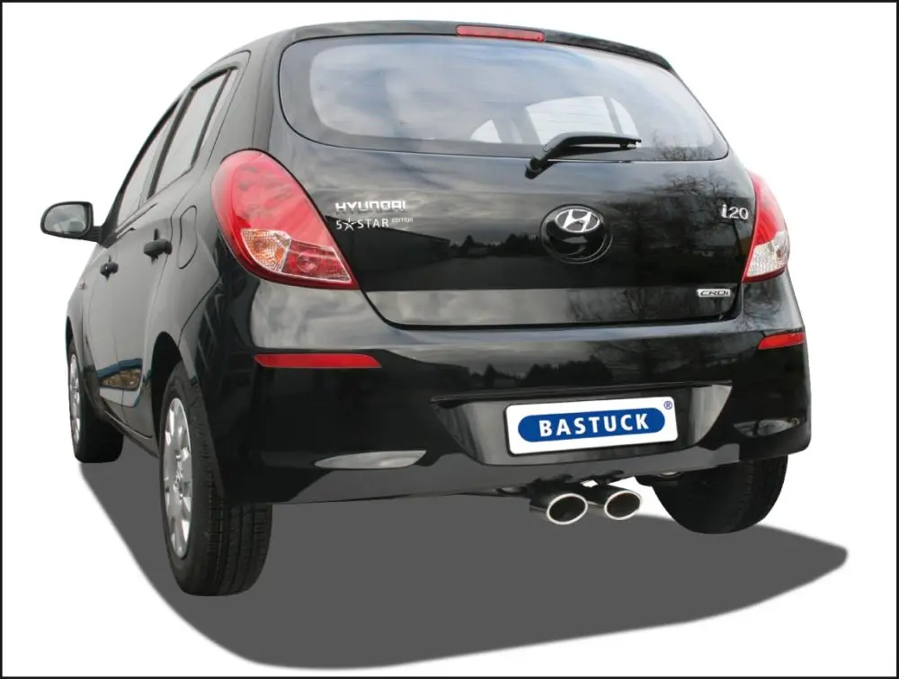 Bastuck Sportauspuff Hyundai i20 08-12 Oval Mitte
