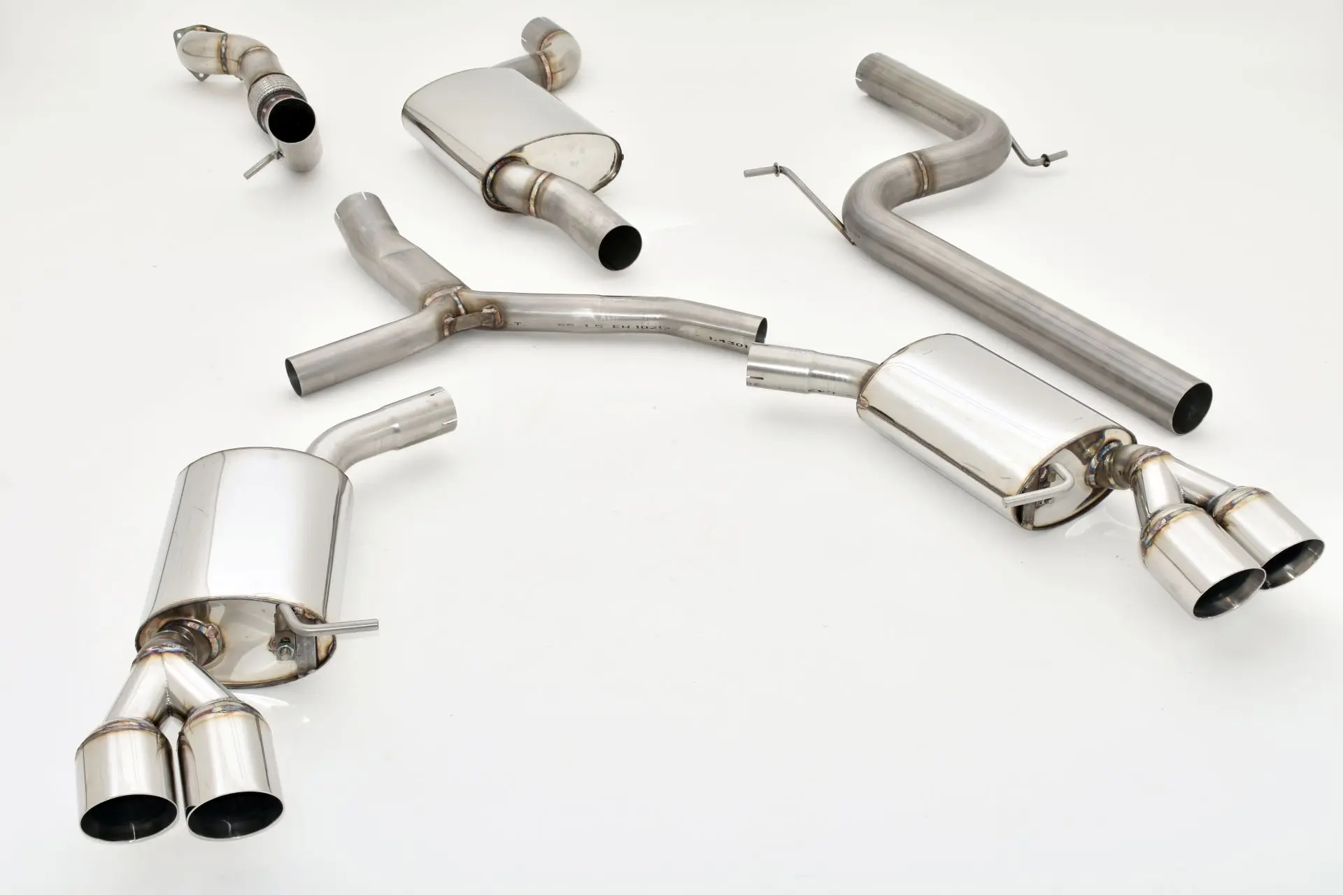 Friedrich Motorsport 76mm Duplex-Anlage Audi A5 B9 (F5/B8) Coupe und Cabrio 