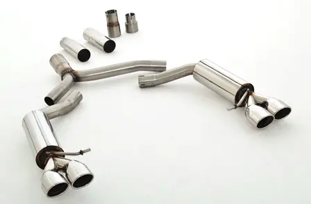 Friedrich Motorsport 76mm Duplex-Sportendschalldämpfer Edelstahl S4/S5-Heck