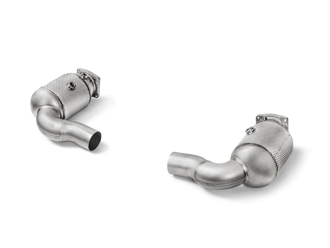 Akrapovic Link Pipe Set w Cat (SS) für Porsche 991.2 Turbo