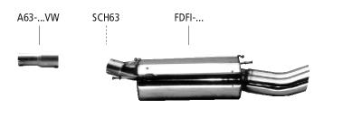 Bastuck Sportauspuff für Ford Puma 1x90mm, gerade