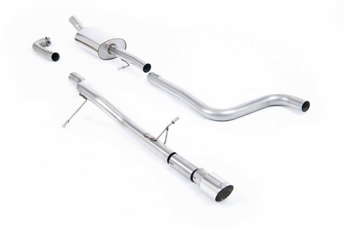 Milltek Komplettanlage (non-resonated) für Ford Fiesta MK8 1.0T EcoBoost ST-Line ohne OPF
