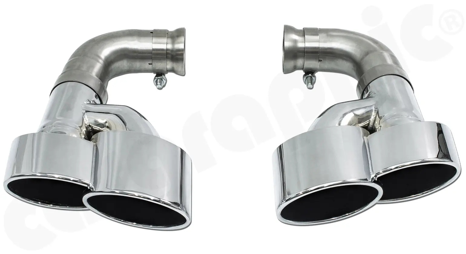 CARGRAPHIC Endrohrsatz für Porsche Cayenne 958.1 