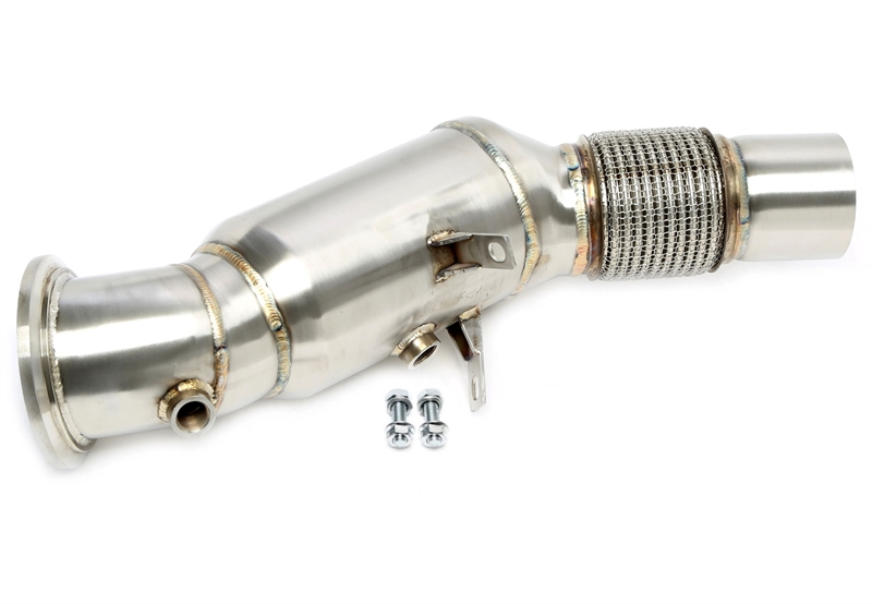 TA Technix Downpipe mit Katalysator passend für BMW 1er Serie Typ F20/F21, 2er Typ F22, F23, , 3er Typ F30, F31, F34, G20, G21, 4er Typ F32,F33, F36, G22, G23, G26, 5er Typ G30, 6er Typ G32, X3/X4 Typ G01/G02 - Motorcode B48