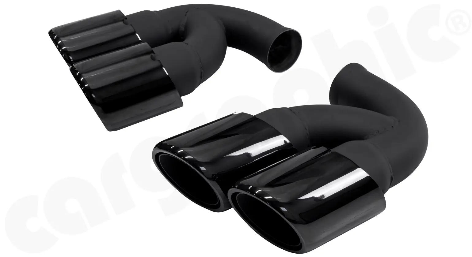 CARGRAPHIC Doppelendrohrsatz für Porsche Cayenne Bild