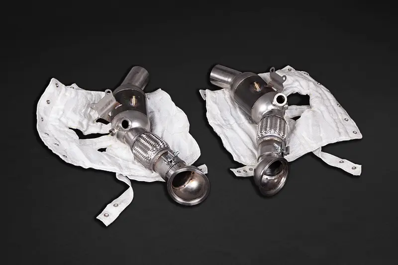 Capristo Downpipes als Katersatz ohne Gutachten für Ferrari SF90