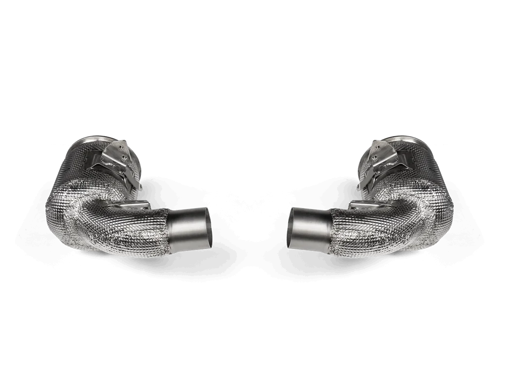 Akrapovic Link Pipe Set w Cat (SS) für Porsche 992 Turbo