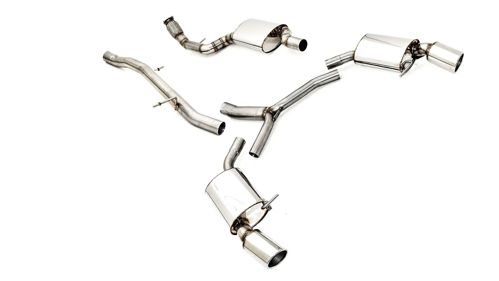 Friedrich Motorsport 76mm Duplex-Anlage Audi A5 B9 (F5/B8) Coupe und Cabrio Quattro 