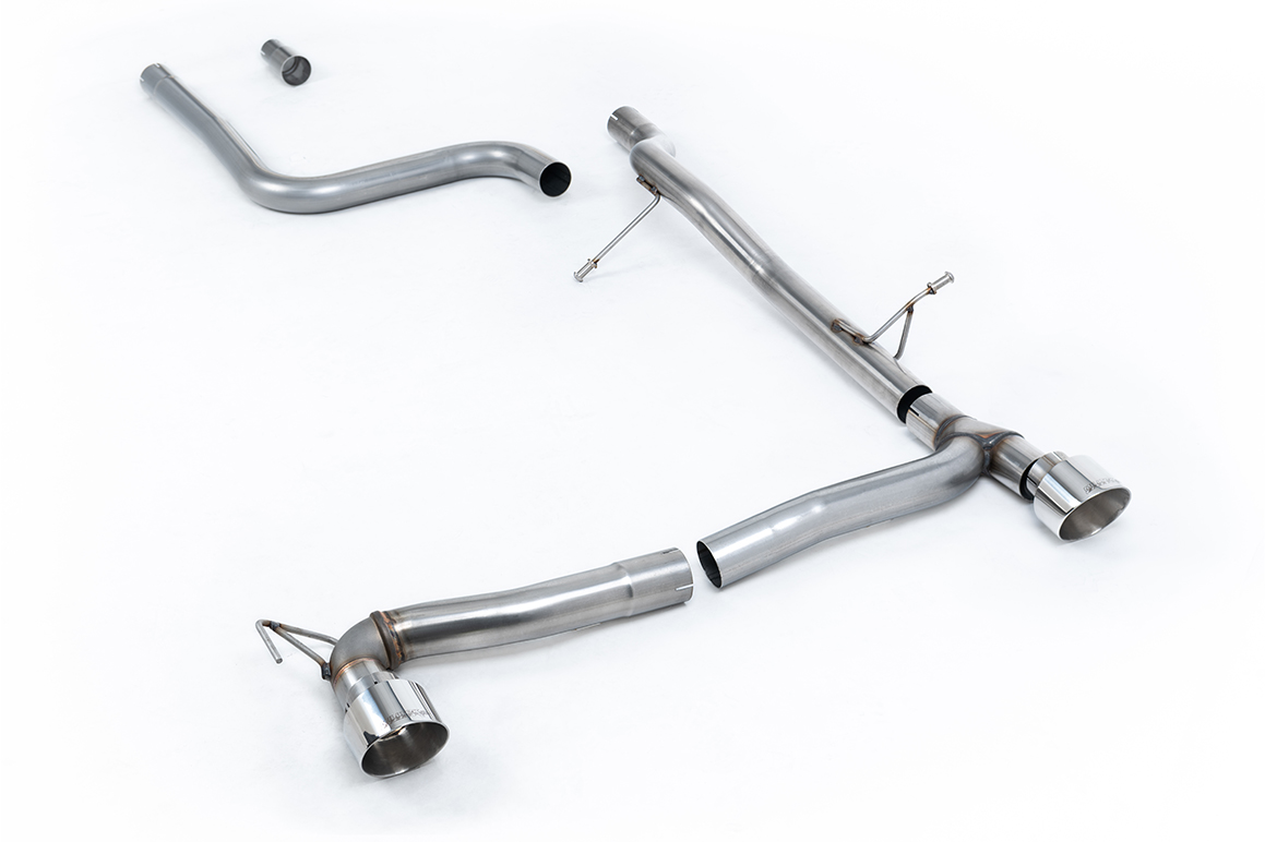 Milltek Komplettanlage (non-resonated) für Ford Fiesta MK8 1.0T EcoBoost ST-Line mit OPF (Maxton-Heck)