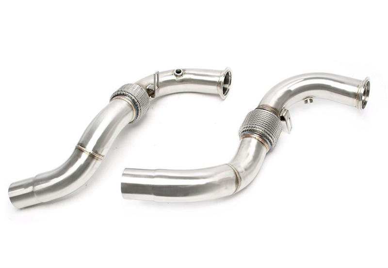 TA Technix Downpipe ohne Katalysator mit Flexrohr passend für BMW 5er Serie F10, 6er Serie F06 - 550i/650i - Motorcode N63 TA Technix Downpipe für BMW 5er/6er F10/F06 kaufen