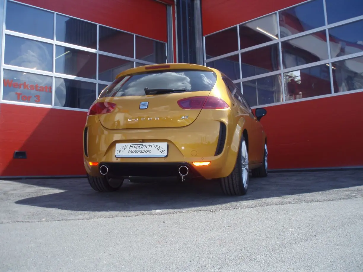  Friedrich Motorsport Duplex-Endschalldämpfer Seat Leon Foto