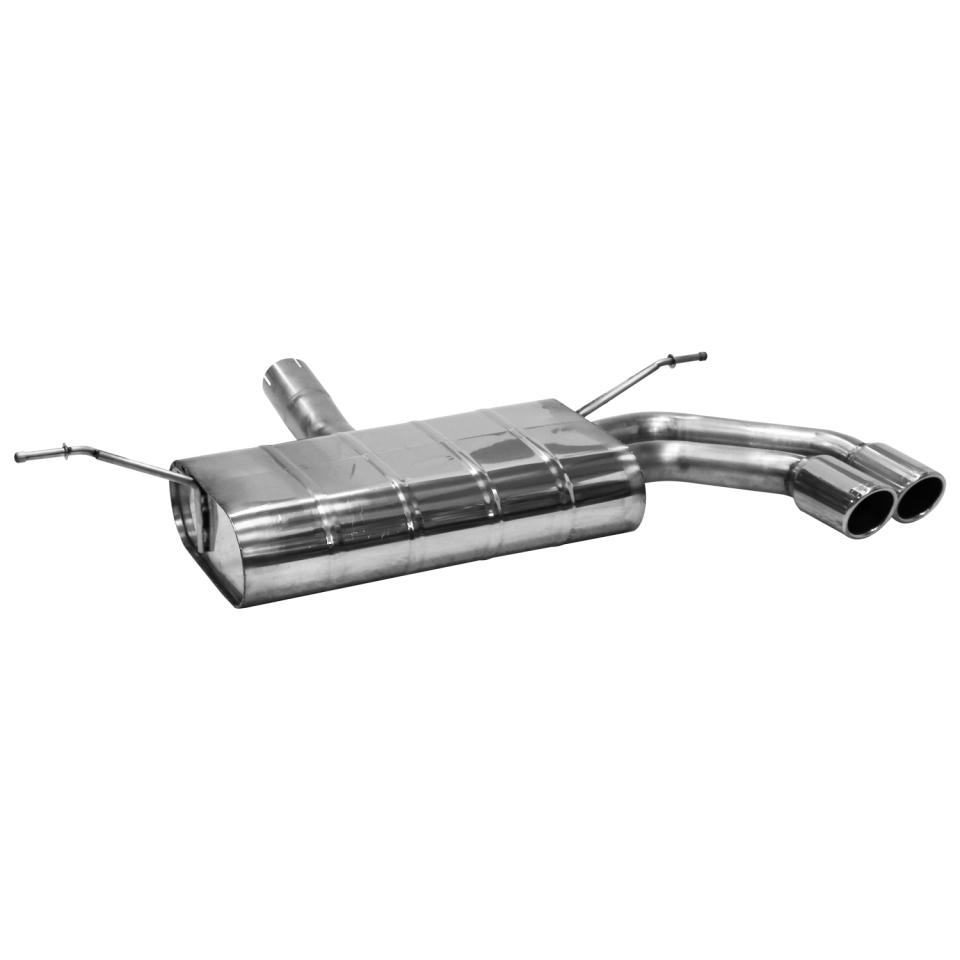 Bastuck Sportauspuff für Ford Focus IV Typ DEH (Schrägheck) 2x76mm, mit Lippe 20° schräg geschnitten 