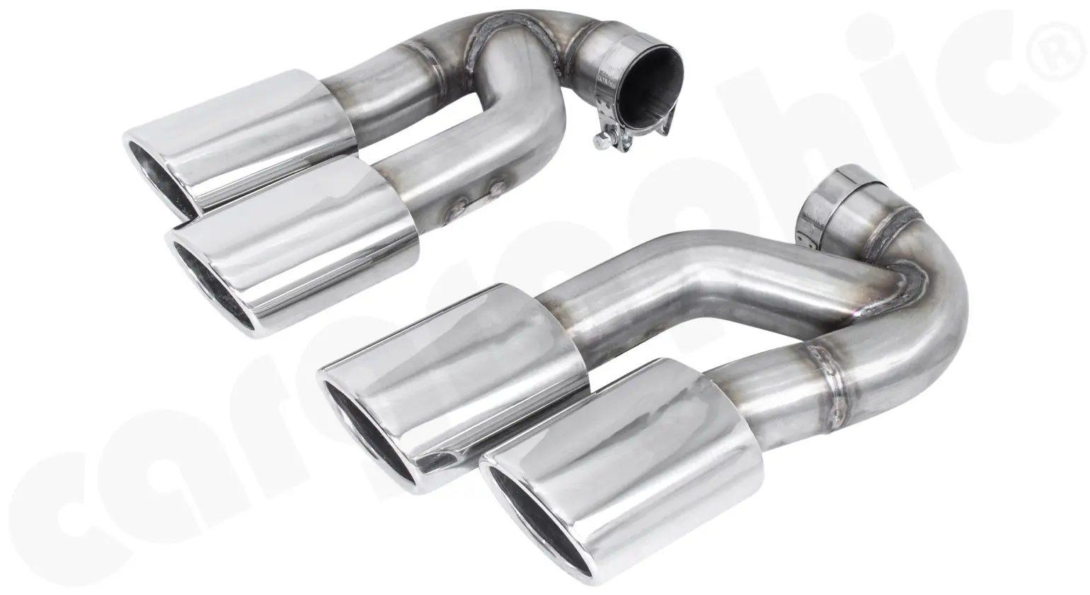 CARGRAPHIC Endrohrsatz für Porsche Cayenne 955 Bild