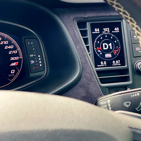 CANchecked Daten-Display Seat Leon 5F MFD28 Gen2 Foto