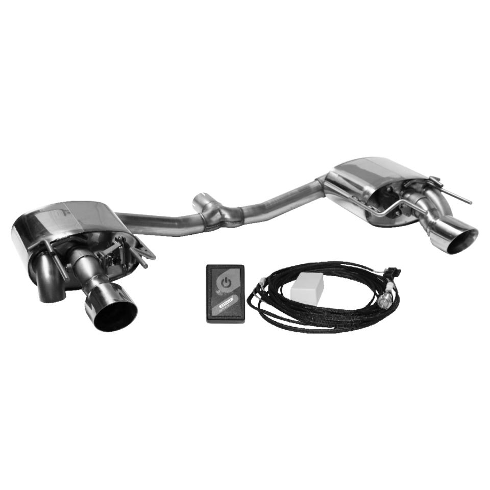 Bastuck Sportauspuff für Opel Insignia II Grand Sport Typ Z-B mit Klappensteuerung 2x 1x100mm, 30° schräg geschnitten Race-Look