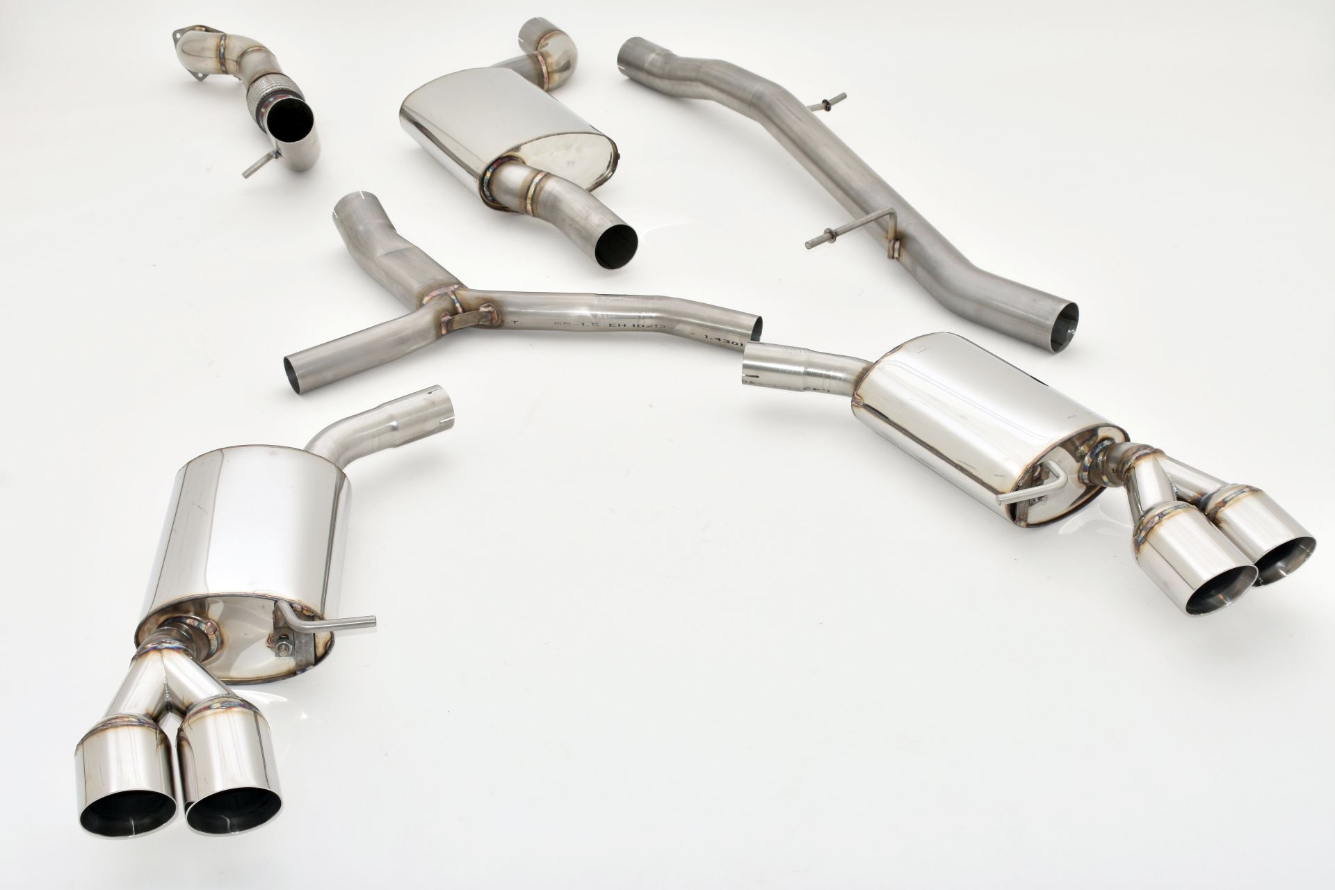 Friedrich Motorsport 76mm Duplex-Anlage Audi A5 B9 (F5/B8) Coupe und Cabrio Quattro