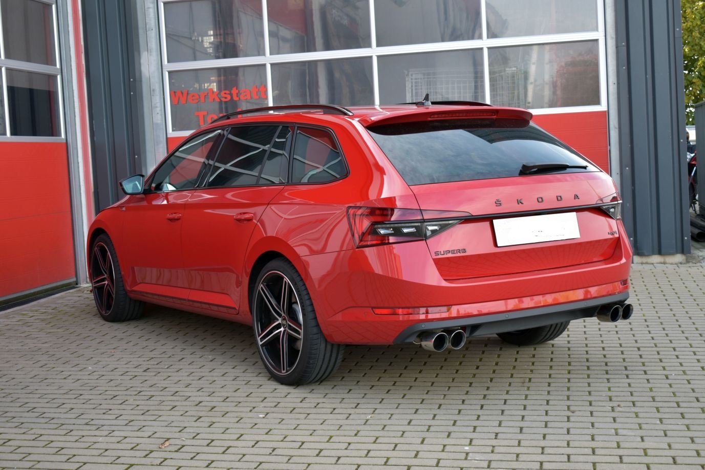Friedrich Motorsport 76mm Duplex-Sportendschalldämpfer Skoda Superb 3V (3T)