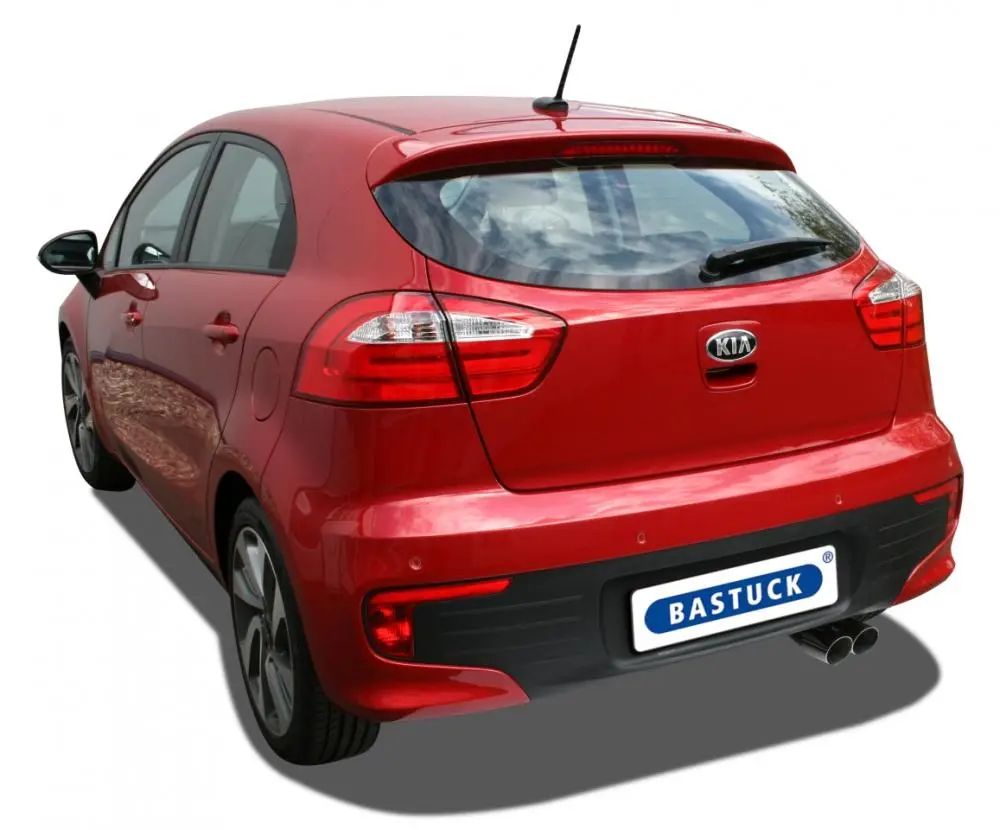 Bastuck Sportauspuff Kia Rio III UB 2x76mm schräg Foto